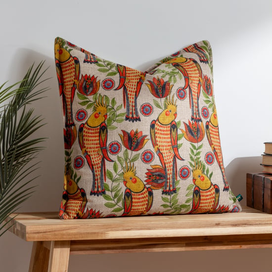 Wylder Tropics Akamba Cockatiels Tropical Feather Filled Cushion - Image 6