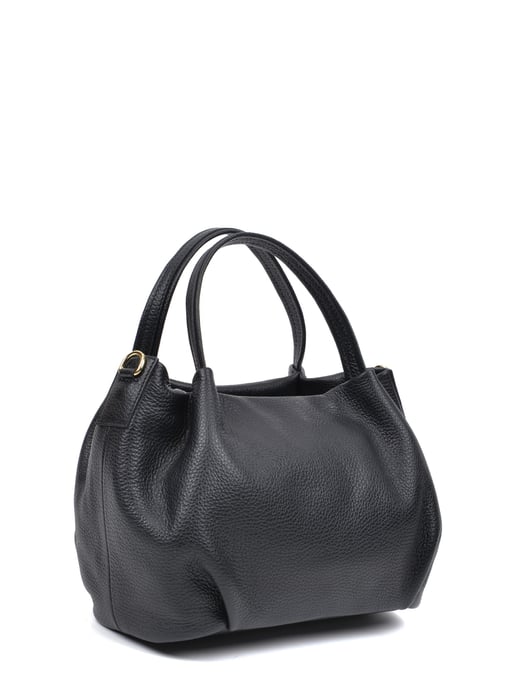 Anna Luchini SS22 AL 1437 Black Leather Bag - Image 4
