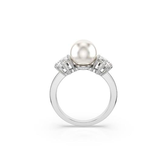 Swarovski 'Matrix' Women's Base Metal Ring - Silver 5689631 - Image 4
