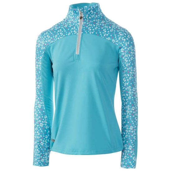 Island Green Womens/Ladies Floral Base Layer Top (Aqua) - Image 1