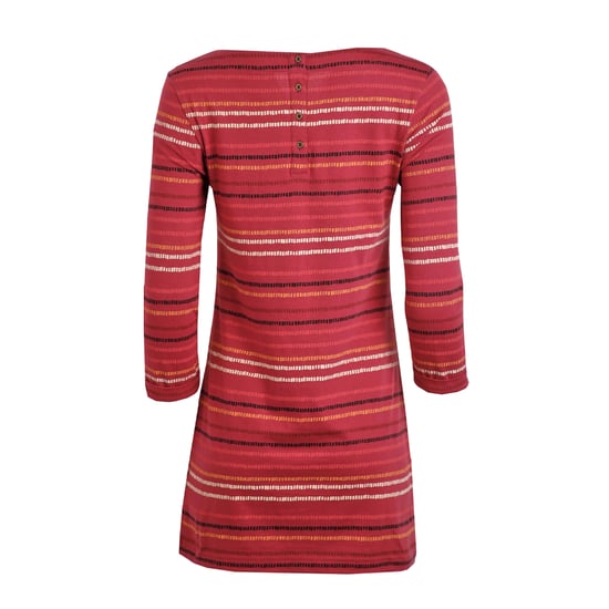 Weird Fish Womens/Ladies Charlotte Striped Jersey Organic Tunic (Dark Pink) - Image 2