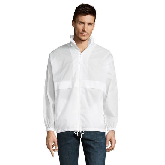 SOLS Unisex Surf Windbreaker Lightweight Jacket (White) - Image 3