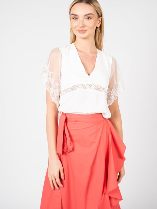 Pinko Top Tama de mujer Blanco - Image 3