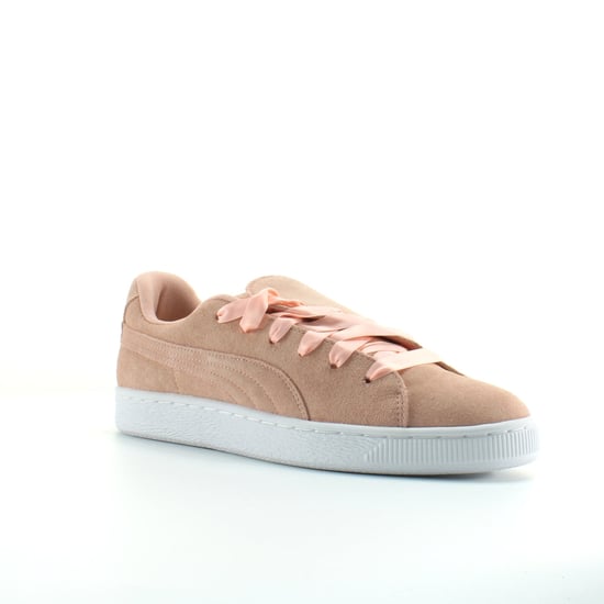 Puma Suede Crush Peach Leather Zapatillas de deporte con cordones para mujer 369251 02 - Image 2