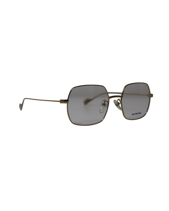 Balenciaga BB0090O 003 Square Sunglasses in Gold Metal - Image 2