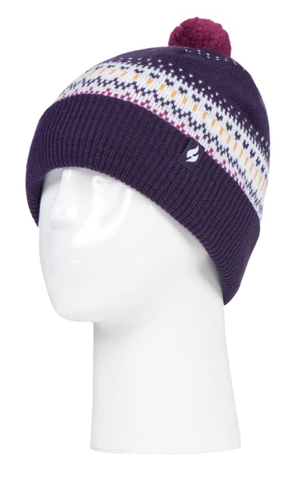 HEAT HOLDERS - Señoras / Mujeres de punto Beanie Bobble Hat con Pom Pom - Image 1