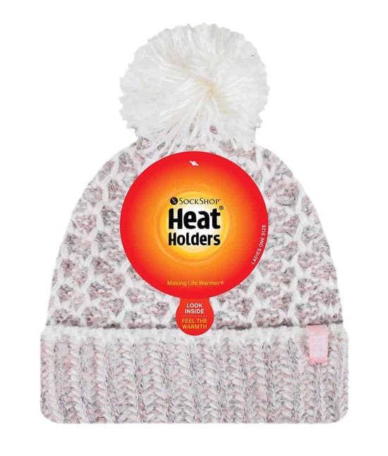 Gorro térmico de invierno para mujer con forro polar y pompón - Image 2