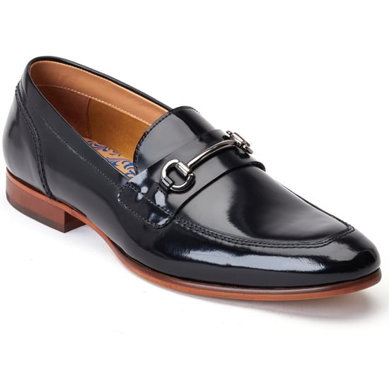 Base London Russo Leather Men's Black Loafers - Image 1