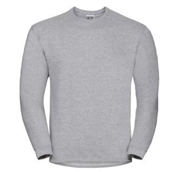 Russell Mens Crew Neck Set In Sweatshirt Top (Light Oxford) - Image 1