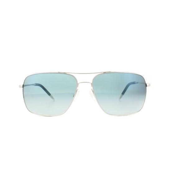 Oliver Peoples Aviator Mens Silver Chrome Sapphire VFX Photochromic Sunglasses