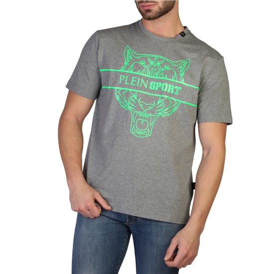 Camiseta de algodón gris para hombre Plein Sport - Image 1