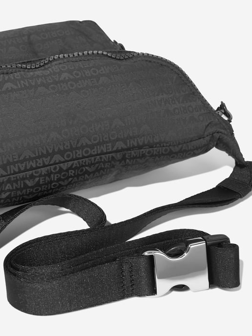 Emporio Armani Boys Logo Belt Bag in Green (23cm)