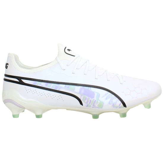 Puma King Ultimate Brilliance FG/AG Womens White Football Boots - Image 4