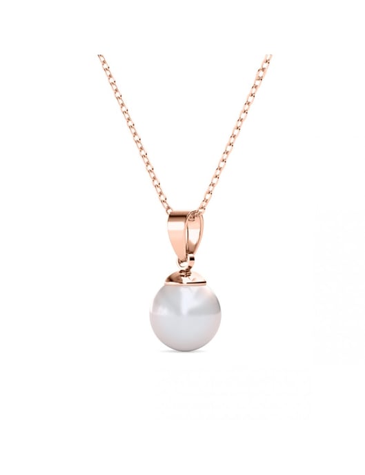Colgantes de Perlas de Luna Llena - Oro Rosa y Cristal - Image 3