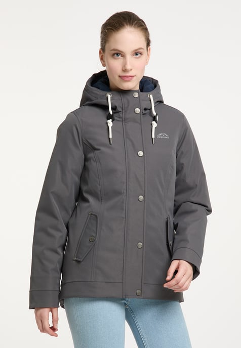 ICEBOUND Winter jacket women stone grey - Image 3