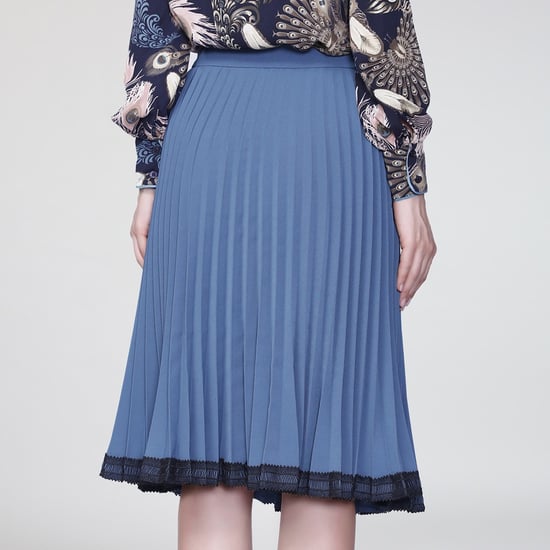 Lace pleated skirt - Image 3