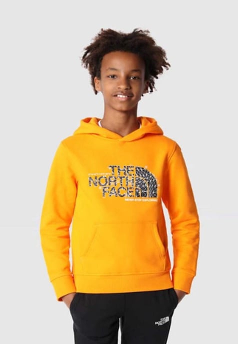 Sudadera con capucha The North Face Kids Drew Peak Overhead en naranja - Image 2