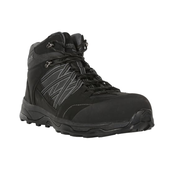 Regatta Mens Claystone Safety Boots (Black/Granite)