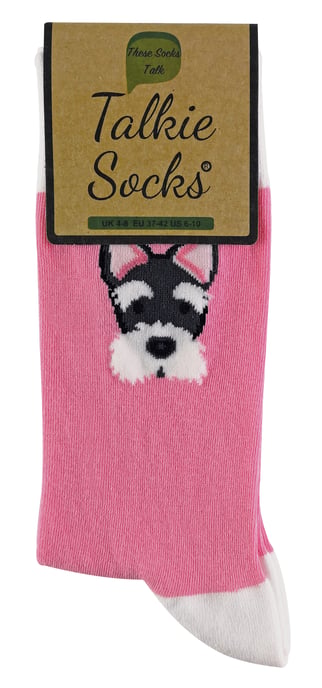 1 Par Unisex Novedad gato perro calcetines con Beagle / Pug / Scotty perro - Image 2