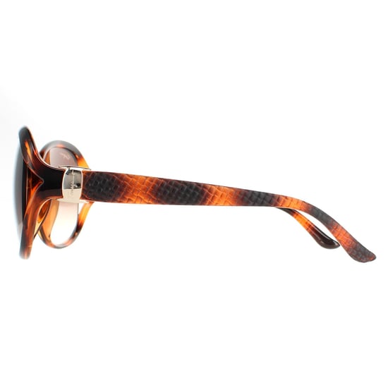 Salvatore Ferragamo Oval Señoras Tortuga Marrón Gradiente SF770SA - Image 3