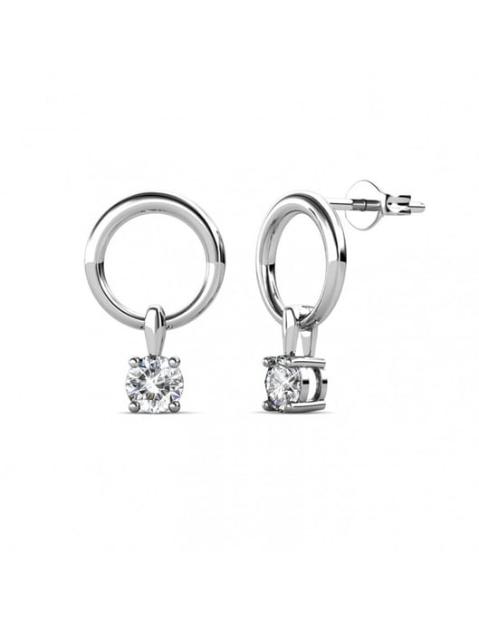 Pendientes Octavia - Plata y Cristal - Image 1