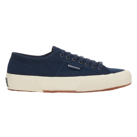 Superga Unisex Adult 2750 Herringbone Trainers (Navy/Off White) - Image 1