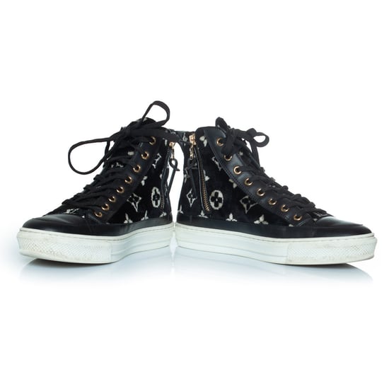 Stellar monogram velvet sneakers - Image 5