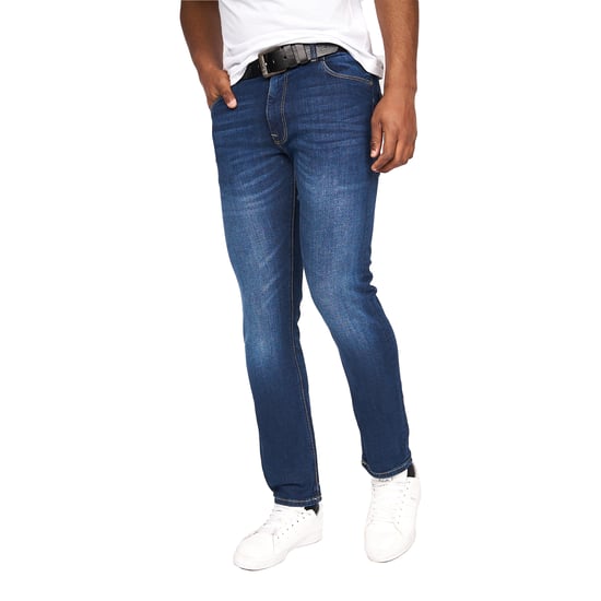 Crosshatch Mens Cadman Straight Jeans (Stone Wash) - Image 1