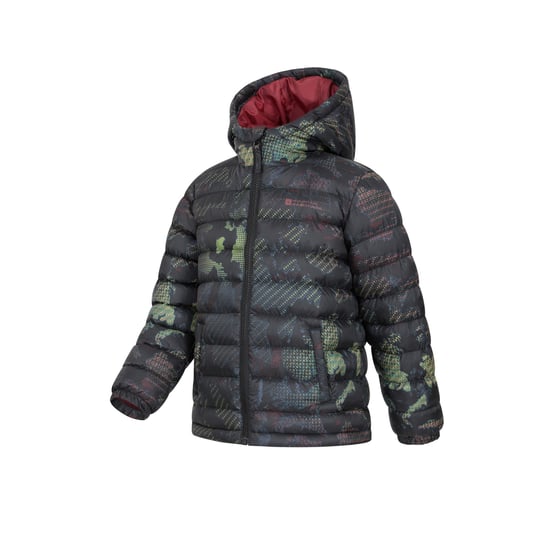Mountain Warehouse Childrens/Kids Seasons Patterned Padded Jacket (Jet Black) - Image 3