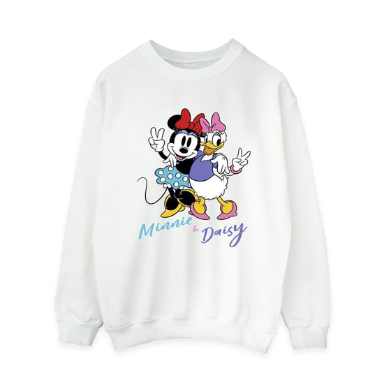Disney Womens/Ladies Minnie Mouse And Daisy Sweatshirt (White) - Image 1