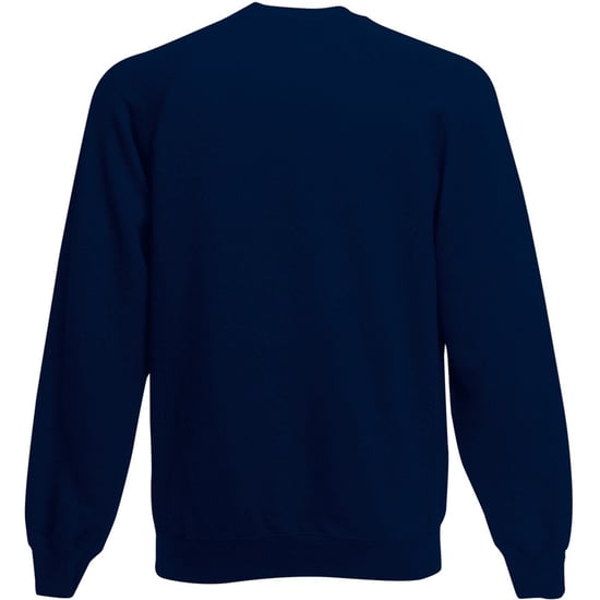 Fruit Of The Loom Mens Raglan Sleeve Belcoro® Sweatshirt (Deep Navy) - Image 3