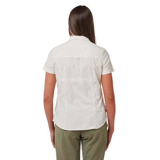 Craghoppers Womens/Ladies NosiLife Vanna Short Sleeved Shirt (Seasalt Print)