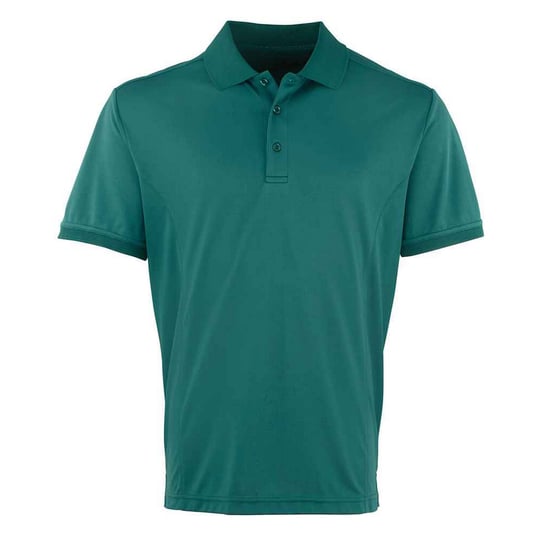 Premier Mens Coolchecker Pique Polo Shirt (Bottle Green)