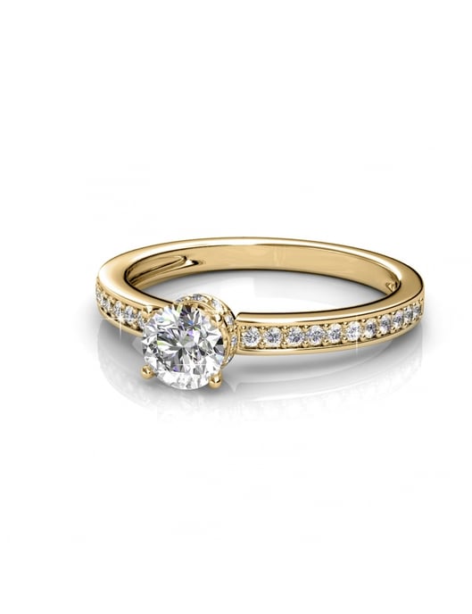 Anillo Elise - Oro y Cristal - Image 3
