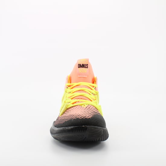 New Balance Omn1s Orange Textile Mens Lace Up Basketball Trainers BBOMNXA2