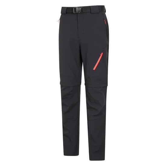 Mountain Warehouse Mens Forest Convertible Hiking Trousers (Black) - Image 3