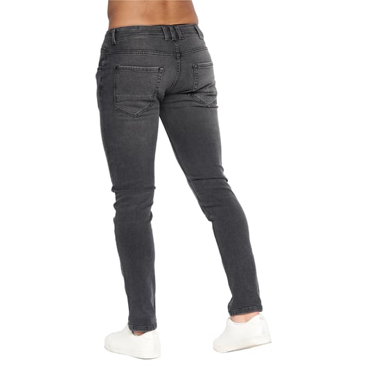 Crosshatch Mens Malcolm Slim Jeans (Dark Charcoal) - Image 4