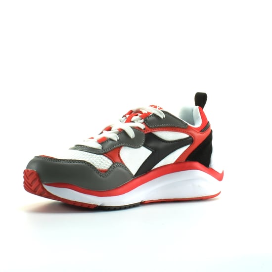 Diadora Whizz Run Mens White/Red Trainers