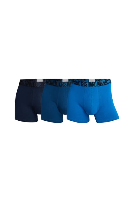 Paquete de 3 Bóxers para Hombre de Algodón Orgánico Azul - Image 1