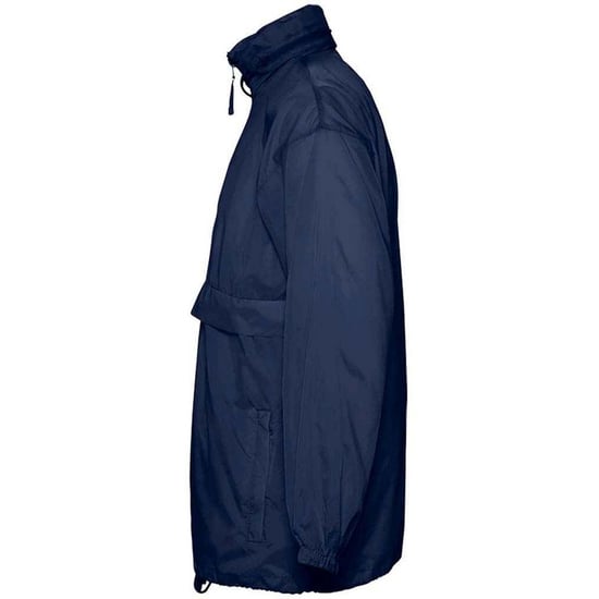 SOLS Unisex Adult Surf Windbreaker (Navy) - Image 3