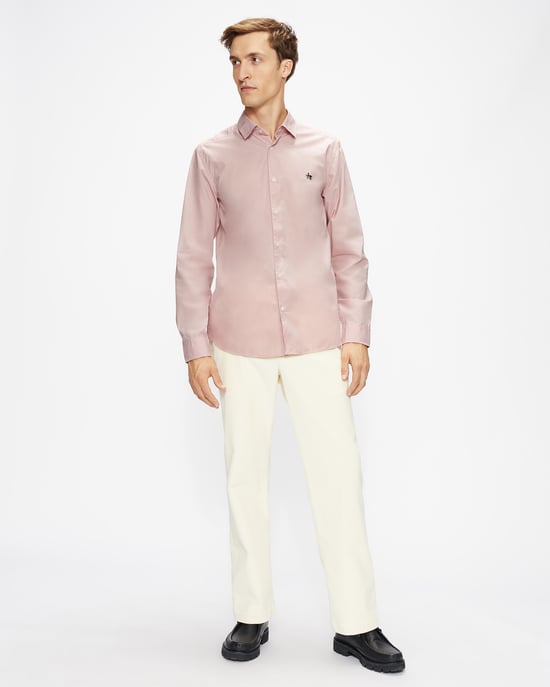 Ted Baker Fonik Long-Sleeved Poplin Shirt, Pink