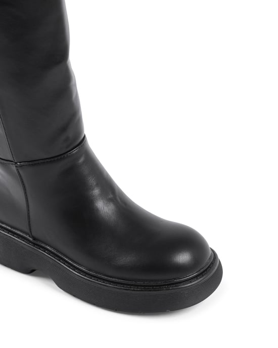 19V69 Italia Womens Short Boot Black