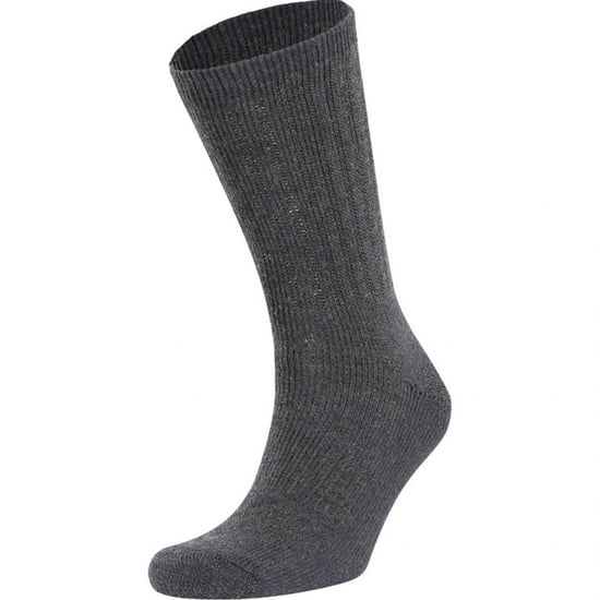 Trespass Mens Stroller Merino Wool Hiking Boot Socks (1 Pair) (Black Marl) - Image 2