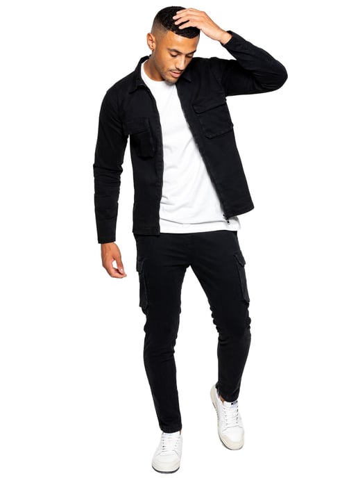 Enzo | Chándal Cargo Hombre - Negro - Image 6