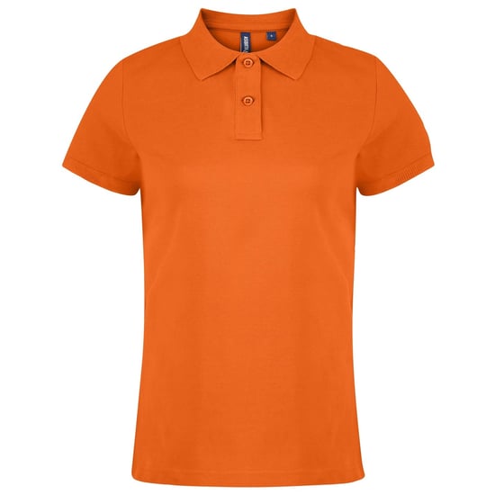 Asquith & Fox Womens/Ladies Plain Short Sleeve Polo Shirt (Orange) - Image 1