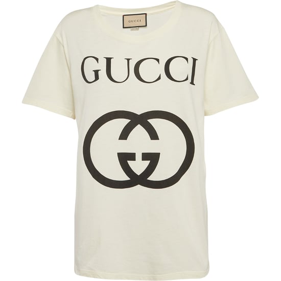 Gucci Interlocking GG Logo Slim Fit White T-Shirt