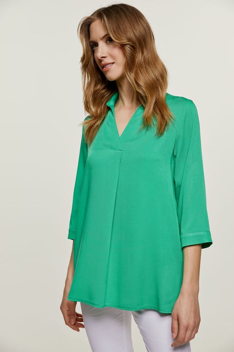 Green V Neck Top