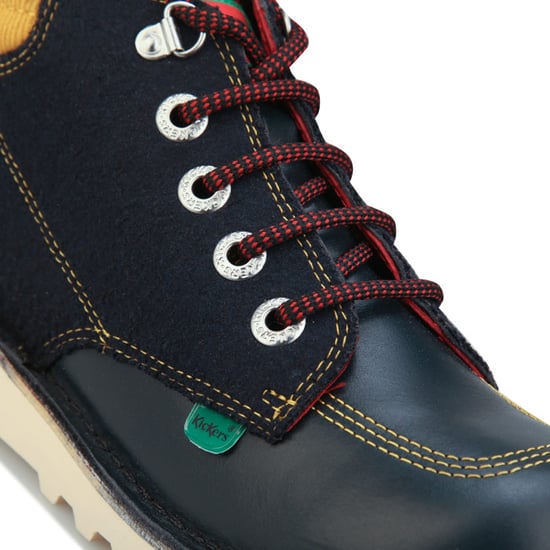 Boy's Kickers Children Kick Hi Winterised Boots in Navy