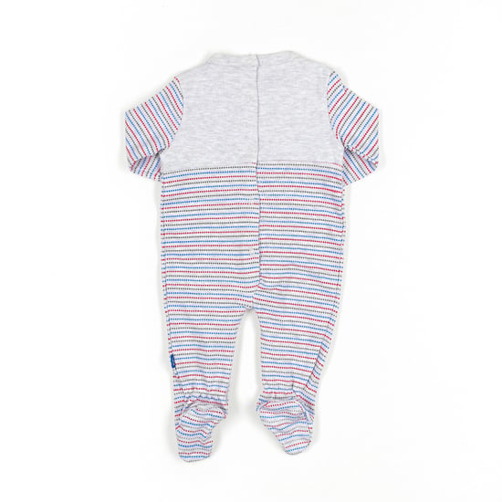 Long-sleeved and round-neck romper 18260356 baby