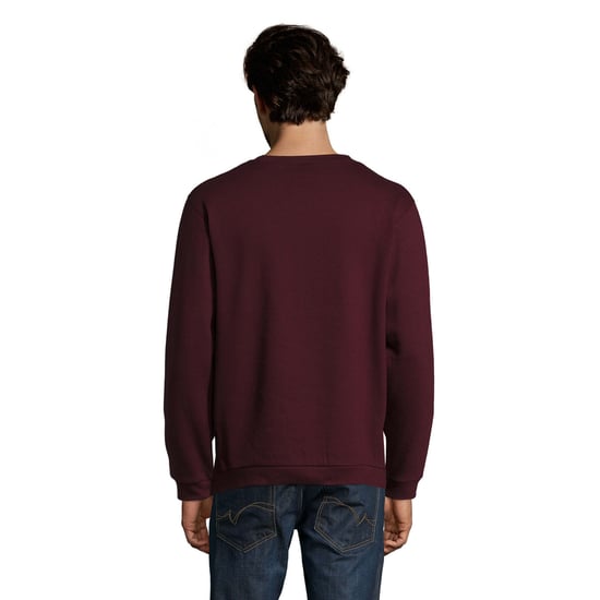SOLS Mens Spider Round Neck Sweatshirt (Oxblood) - Image 2